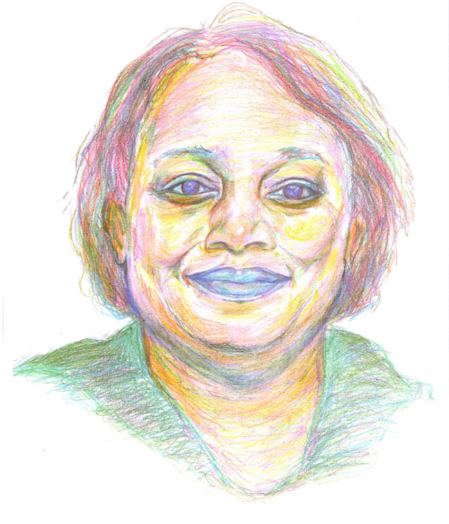 Image showing original portrait of Malorie Blackman