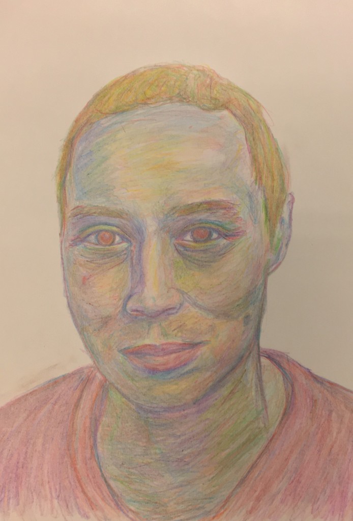 Original colour portrait of Tash Aw by a Palmers Green Library staff member