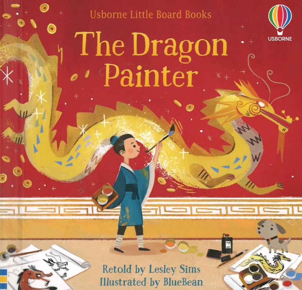 Front cover of 'The Dragon Painter' retold by Lesley Sims.